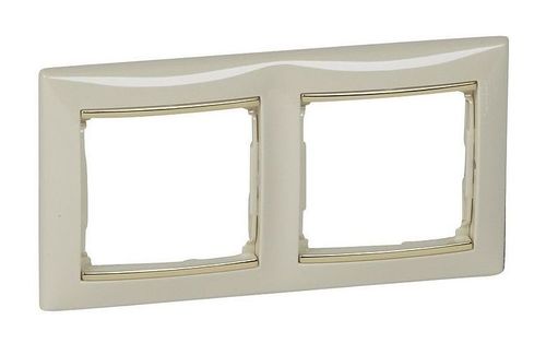 Рамка 2 поста Legrand VALENA, слоновая кость