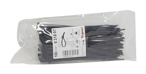 Монтажный хомут Colring - ширина 4.6 мм - длина 180 мм - пакет 100 шт - чёрный